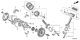 Diagram for 2025 Honda Odyssey Crankshaft - 13310-5J6-A10