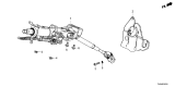 Diagram for Honda Civic Hybrid Steering Column Cover - 53320-T20-A00