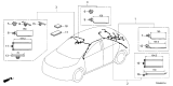 Diagram for Honda Civic Hybrid Sunroof Cable - 32155-T65-A20