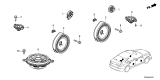 Diagram for Honda Civic Hybrid Car Speakers - 8A430-T20-A01