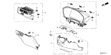 Diagram for 2025 Honda CR-V Hybrid Steering Column Cover - 77360-3A0-A11ZA