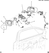 Diagram for Honda Prologue Mirror Actuator - 22936929