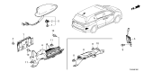 Diagram for 2025 Honda Odyssey Antenna - 8A150-THR-A21ZF