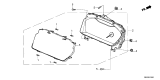 Diagram for 2025 Honda CR-V Hybrid Instrument Cluster - 78100-3D5-A62