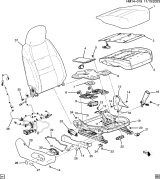 Diagram for Honda Prologue Seat Cover - 86532052