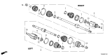 Diagram for 2024 Honda Civic Axle Shaft - 44305-T21-A51