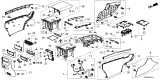 Diagram for 2025 Honda Ridgeline Cup Holder - 83413-T90-A06ZA