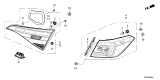 Diagram for 2024 Honda Civic Tail Light - 33500-T20-A01