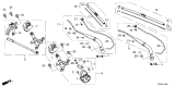 Diagram for 2025 Honda Accord Hybrid Wiper Blade - 76630-30A-A01