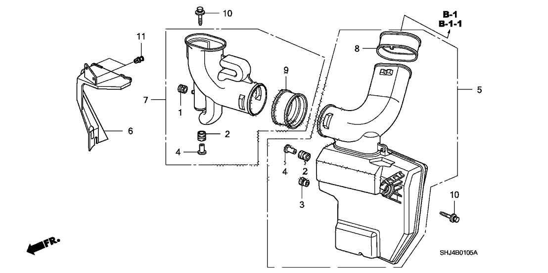 2005 Honda Odyssey 5 Door EX KA 5AT Resonator Chamber