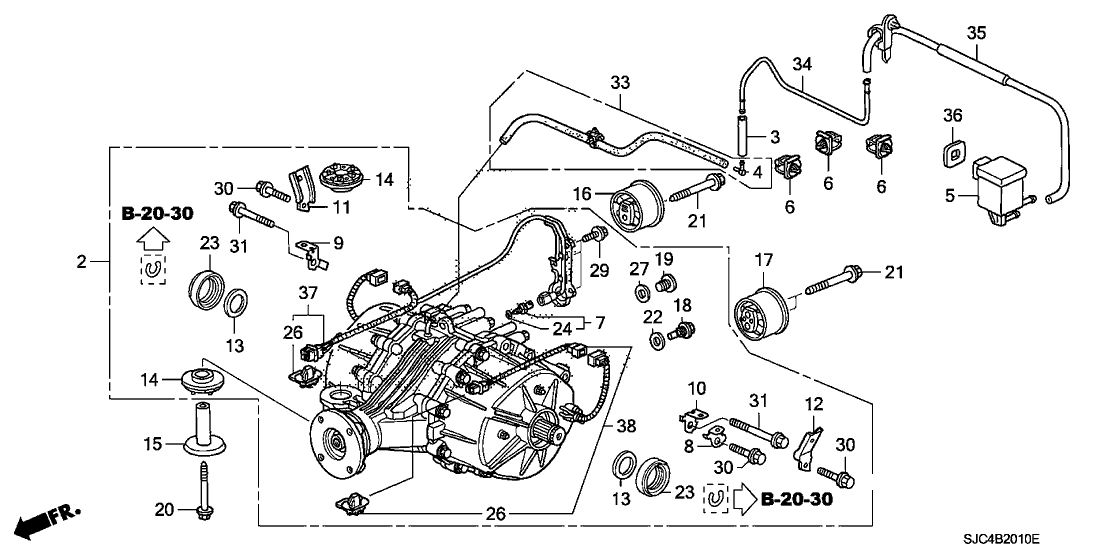 2006 Honda Ridgeline 4 Door RT KA 5AT Rear Differential