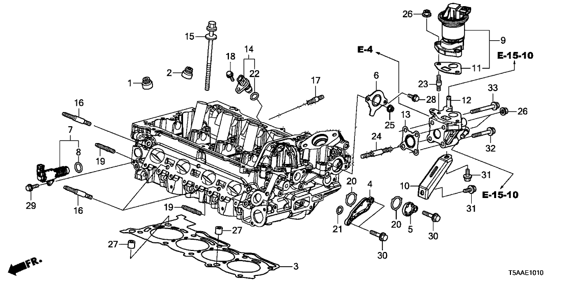 122515R0013 Genuine Honda Gasket, Cylinder Head