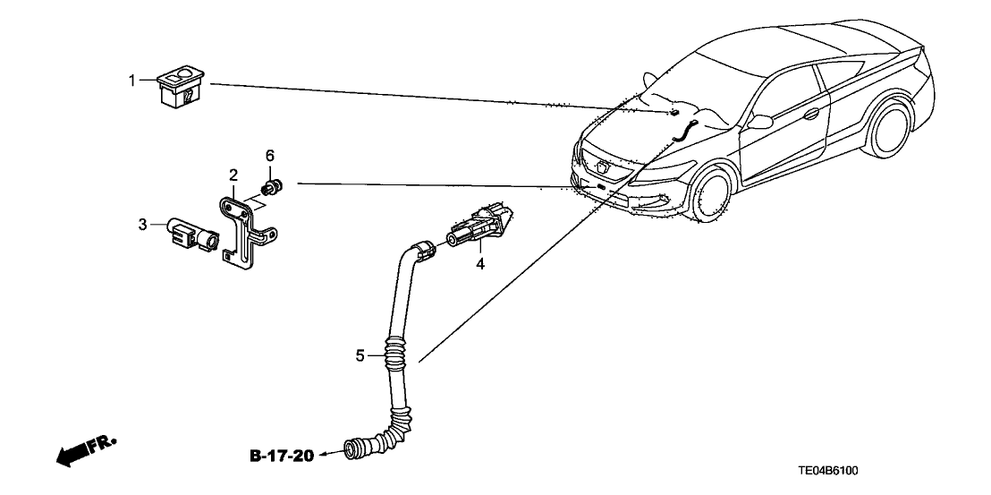 2008 Honda Accord 2 Door EXL-V6 (NAVIGATION) KA 6MT A/C Sensor
