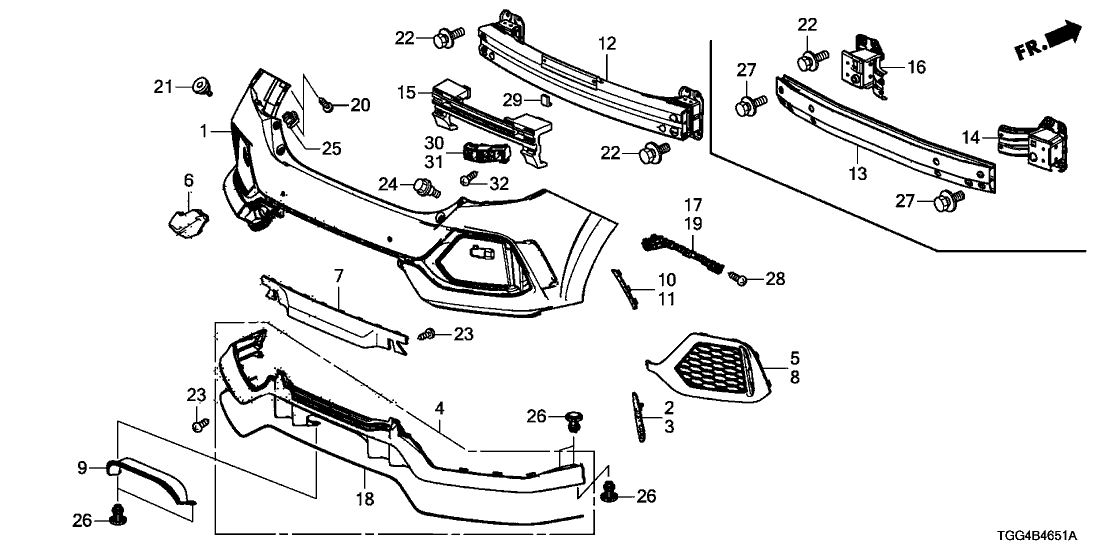 71506-TGH-A00ZE - Genuine Honda Cover, RR. *NH0*