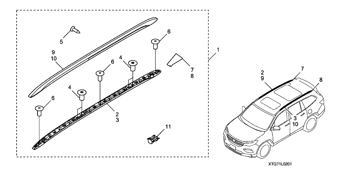 Honda Pilot Roof Rail Installation