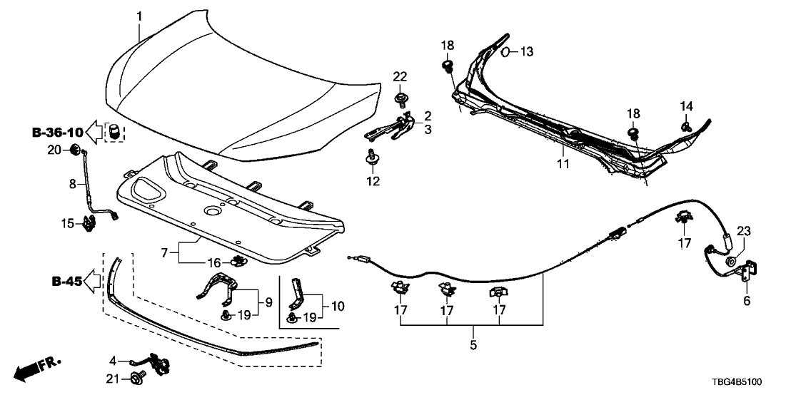 2022 Honda Civic Parts Diagram
