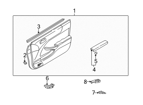 Genuine Honda Cover Part 83510-MEG-000YD | OEM Replacement CVR R. SIPB308P | Factory Direct Honda Part