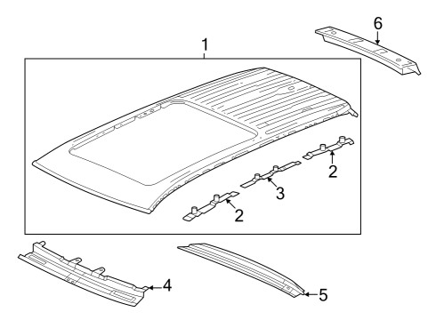 Honda 62100-T90-A11ZZ PANEL, ROOF