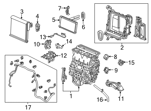2022 Honda CR-V A/C & Heater Control Units Diagram 2