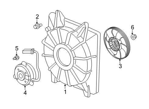 2022 Honda CR-V Cooling System, Radiator, Water Pump, Cooling Fan Diagram 1
