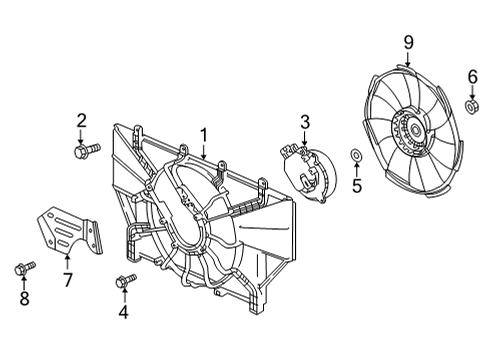 2022 Honda CR-V Cooling System, Radiator, Water Pump, Cooling Fan Diagram 2