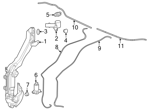 2023 Honda CR-V Washer Components Diagram