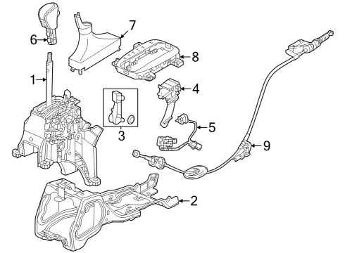 2023 Honda HR-V Transmission Shift Lever Diagram