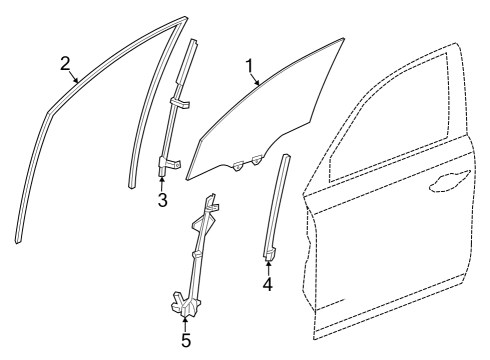 2023 Honda Pilot SASH, L- FR- (LOWER) Diagram for 72271-T90-A01
