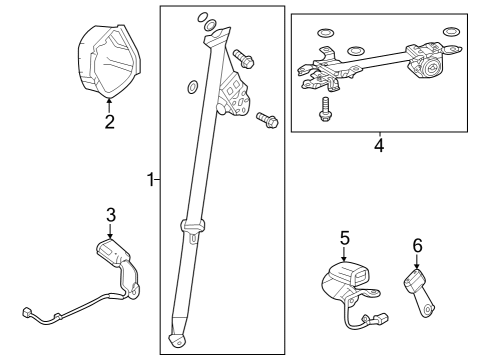 2024 Honda Pilot OUTER SET *NH900L* Diagram for 04869-T90-A00ZA