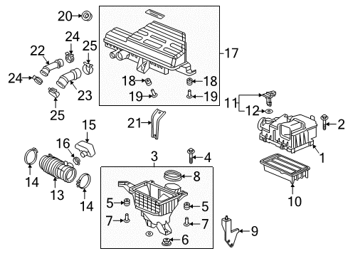 2022 Honda CR-V Filters Diagram 1