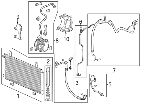 2023 Honda CR-V A/C Compressor Diagram 2