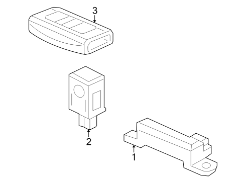 2023 Honda Pilot Keyless Entry Components Diagram