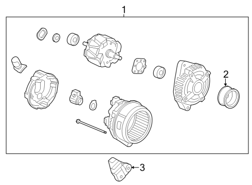 2024 Honda Pilot PULLEY, DECOUPLER Diagram for 31141-6FB-A01