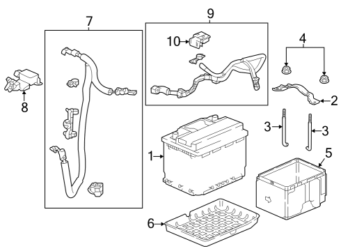 2023 Honda Accord PACK ASSY-, BATTERY Diagram for 1D100-6NH-A00