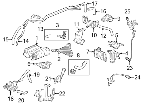 2023 Honda CR-V SENSOR, OXYGEN Diagram for 36532-64A-A01
