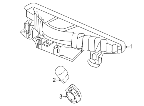 2022 Honda Civic High Mount Lamps Diagram 1
