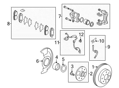 Bolt, Wheel (M14) Diagram for 90113-TK4-A01