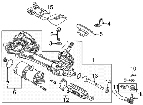 2022 Honda Civic Steering Column & Wheel, Steering Gear & Linkage Diagram 3