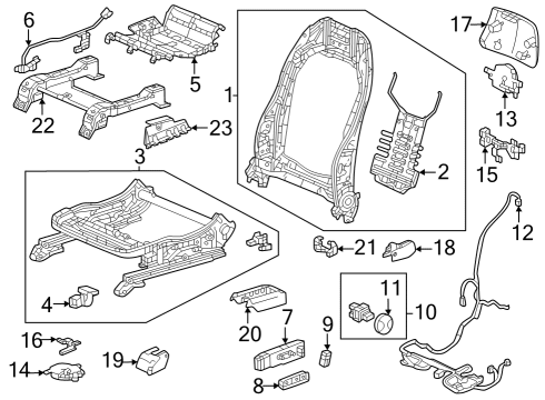 2023 Honda Pilot Tracks & Components Diagram 5
