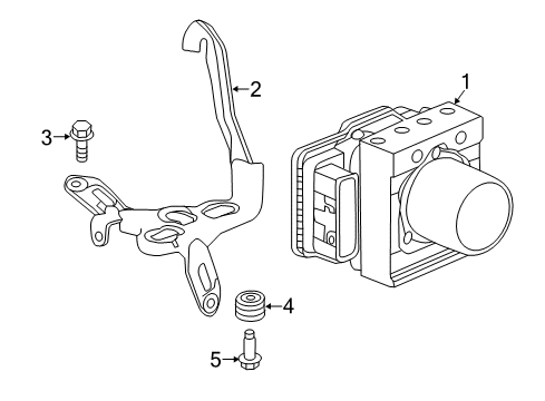 2022 Honda HR-V ABS Components Diagram