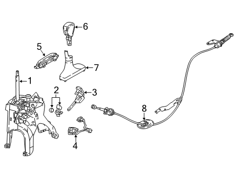 2022 Honda Accord Hybrid Transmission Shift Lever Diagram