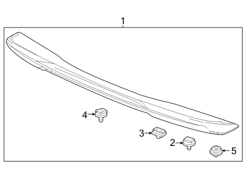 2023 Honda Civic Rear Spoiler Diagram 2