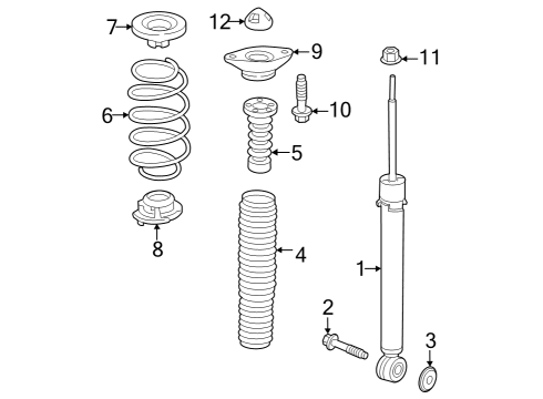 2023 Honda CR-V Shocks & Components - Rear Diagram 2