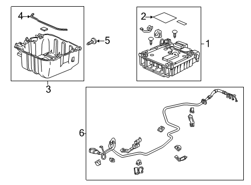Box Assy., Battery Diagram for 1D100-RTW-C06