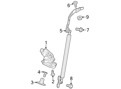 2023 Honda CR-V Lock & Hardware Diagram 2