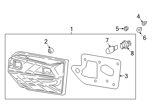 2023 Honda Odyssey Combination Lamps Diagram 1