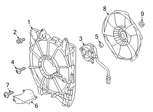 2022 Honda Accord A/C Condenser Fan Diagram