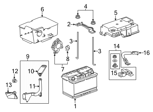 2023 Honda Ridgeline Battery Diagram