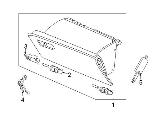 2023 Honda Odyssey Glove Box Diagram