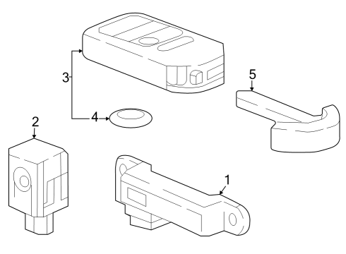 2023 Honda Accord Keyless Entry Components Diagram